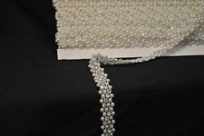 Perle Décor Bordure Avec Diamant Noir/Ivoire 9.1m Gâteau Mariages (Angle )