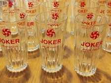 Suite de 24 verres de la marque JOKER , jus de fruits ,TBE