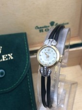 ROLEX Précision - Réf. 8106 - Calibre 280 - Or jaune et diamants - Avec Boîte