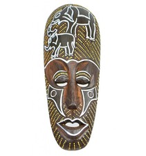 Masque Africain en bois 30cm