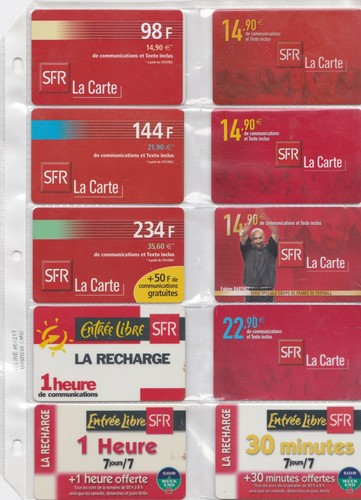 Cartes telephoniques sfr - telephoniques,