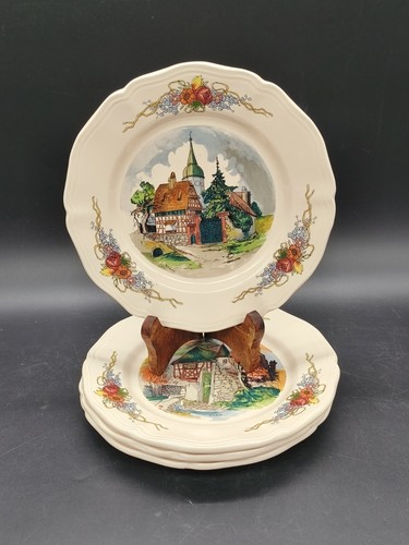 Lot assiettes dessert - 4,