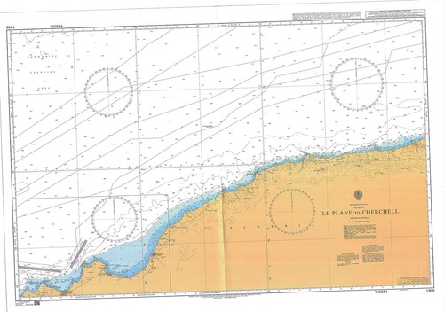 Carte marine île - carte, de