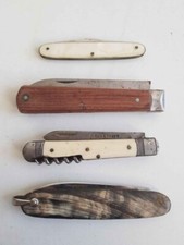 Lot de 4 couteaux pliables dont un PTT et un sabot fontenille