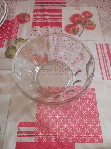 Saladier verre transparent - en,