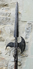 ARME D'HAST Médiévale HALLEBARDE DE GUERRE   époque 16em rare