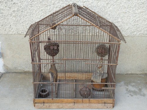 Sculpture anthropomorphe cage - sculpture,