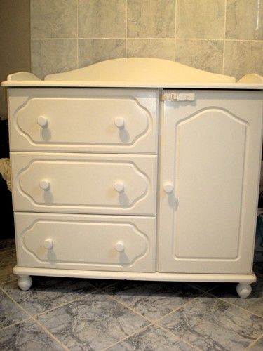 Commode blanche langer - blanche, à