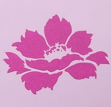 POCHOIR PLASTIQUE 13*13cm : fleur (03)