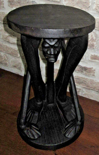 Ancien tabouret caryatide art