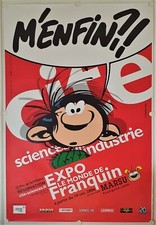 Affiche MONDE DE FRANQUIN - M'ENFIN Gaston Lagaffe 2004 Exposition - 120x177cm