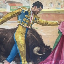 Affiche Ancienne 1955 Tauromachie Corrida Espagne Cartagena