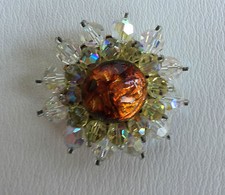 BROCHE/ MURANO/ FONTE DE VERRE/ VINTAGE
