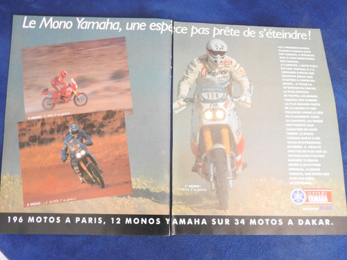 Publicité double page moto - publicité,