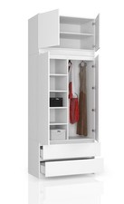 Armoire, armoire 4 portes, 2 tiroirs 234 x 90 x 51 cm BEAUCOUP DE COULEURS !