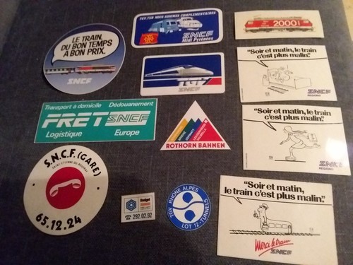 Lot anciens autocollants - lot,