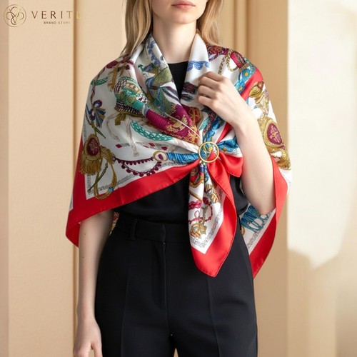 Rare vintage foulard soie - foulard, en