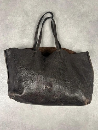 Sac main cuir - à, marron