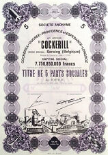 SOCIETE ANONYME COCKERILL -