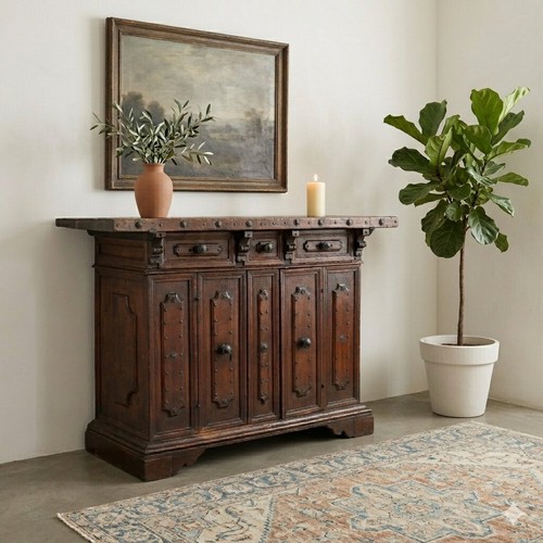 Buffet baroque ancien noyer - buffet,