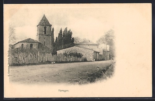 Cpa varages vue l église - varages,, de