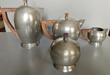 service a thé et café en étain 4 pieces