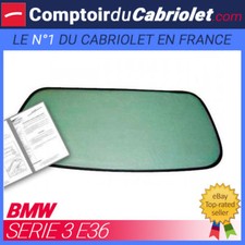 Lunette arrière BMW E36 Cab fumée noire fermeture éclair