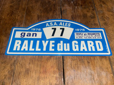 Plaque Aluminium Rallye Du