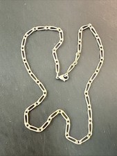 Très Beau Collier Chaîne En Argent Massif 925 Maille Art Nouveau deco gourmette