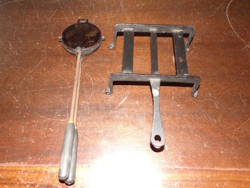 Ancien petit gaufrier moule - petit,