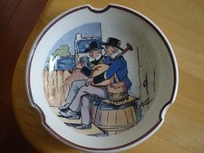 SARREGUEMINES TRIGON ANCIEN CENDRIER OU VIDE POCHE FAIENCE MODELE BRETAGNE n°1