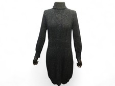ROBE CHANEL PULL COL ROULE P41770K03151 38 M CACHEMIRE PAILLETTES DRESS 4690€