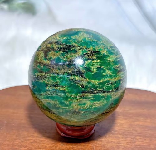 Sphère émeraude verte - sphère, en
