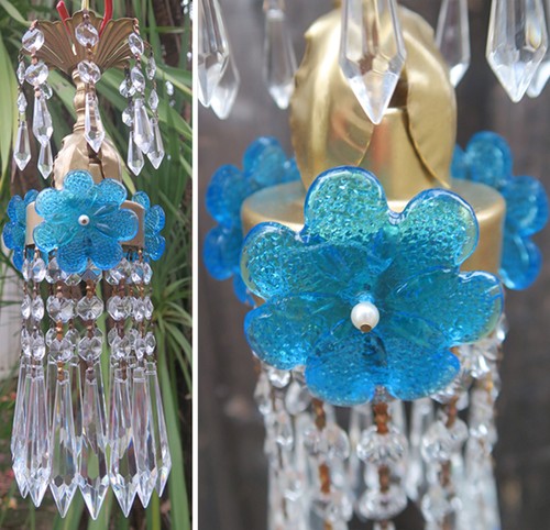 Venetian murano blue beaded - venetian,