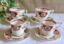 2 TASSES A THE ET 2 TASSES A CAFE FAIENCE COALPORT BONE CHINA ENGLAND