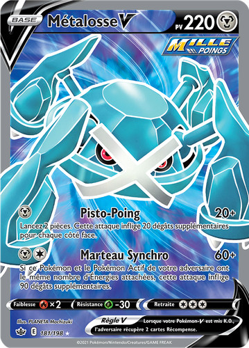 Carte pokémon métalosse - carte, métalosse-v