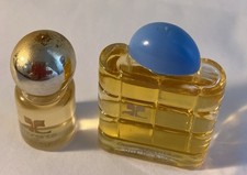 Lot de 2 Miniatures parfum Courrèges Empreinte et Courrèges in blue pleines
