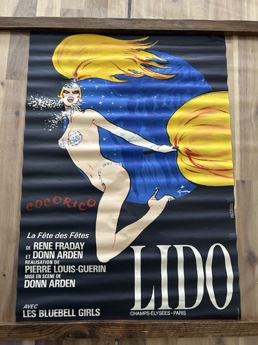 Affiche ancienne lido cocorico - affiche,