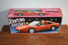 VOITURE BARBIE FERRARI MATEL FRANCE 1988