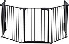 Barrière de Protection Cheminée 300cm Pare-feu Sécurité Enfant Fixation Murale