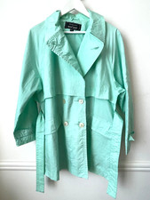 Imperméable Ciré Vert clair scintillant Naf Naf Taille 1 Neuf H=85cm !