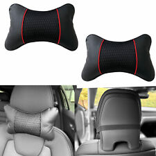 2x Appui-Tête Noir Rouge