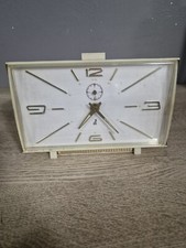 Ancien réveil mecanique jaz Rectangulaire ancien Bakélite Vintage Rétro 