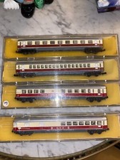 Train Minitrix DB (Deutsche Bahn-4 Voitures- TEE Bar-restaurant-long Trajet