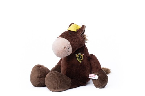 Peluche doudou cheval marron - peluche,