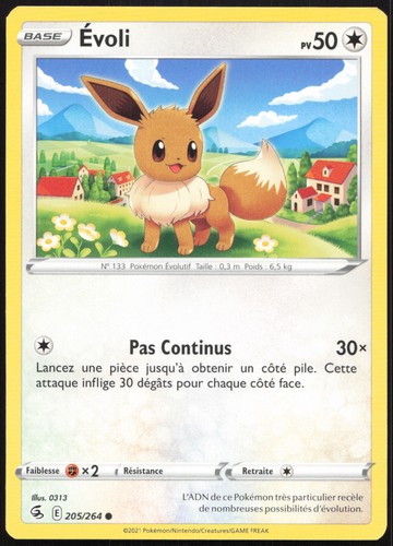 Carte pokémon évoli 205 264 - Évoli, 205/264
