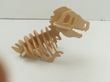 Puzzle 3D en bois squelette de dinosaure tyrannosaure déco 