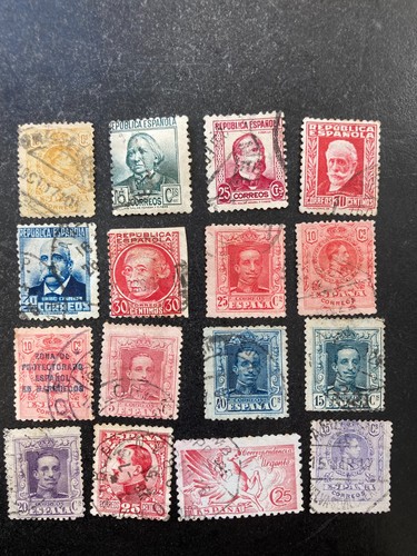 Lot timbres espagne - 16,