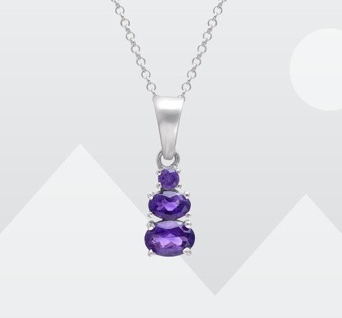 Collier pendentif améthyste - pendentif,