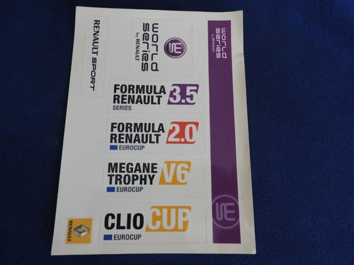 Planche autocollants renault - d'autocollants,